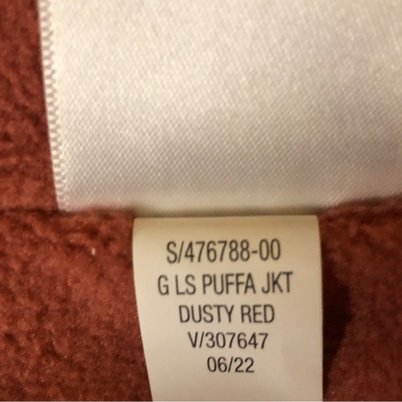 New Old Navy Unisex Dusty Red Puffet Jacket With Animal Ears - Picture 10 of 11